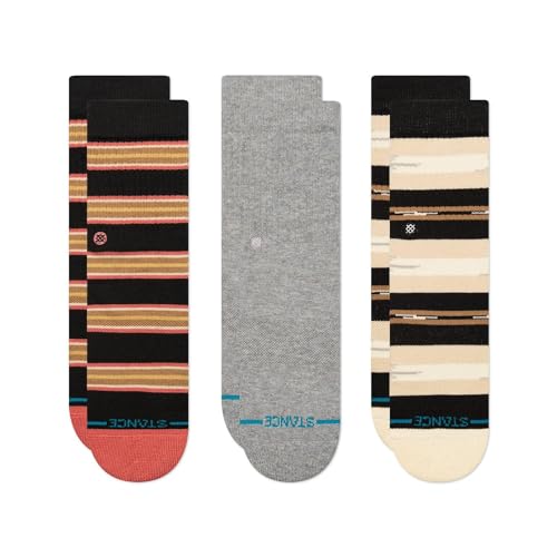 Stance Kids Trailbound Socks [3 Pack] (Large, Black)