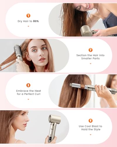 Tqcir 8-in-1 Air Styler with Coanda Auto-Wrap Curlers — view 9
