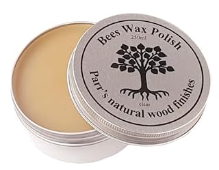 Beeswax Polish for wood & furniture- clear finish- 100% Organic - 250ml - contains no solvent- all natural & eco friendly - protects & enhances all wood