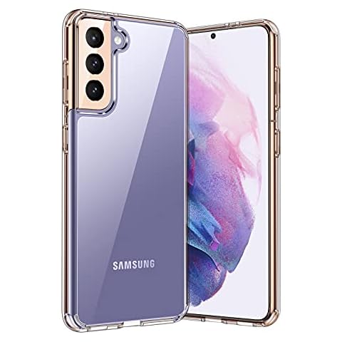 UNBREAKcable Case for Samsung Galaxy S21 6.2 Inch - [Shockproof & Anti-Scratch] Ultra Clear Hard PC Back, Soft TPU Bumper Protective Phone Case Cover for Samsung Galaxy S21 - Transparent Cover