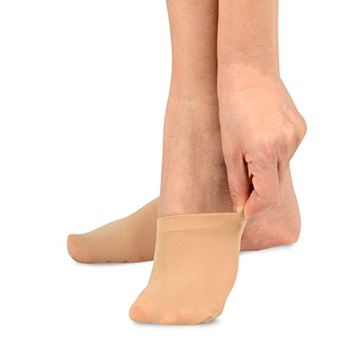 Image of Fashion Liner Toe Topper Socks for Women Invisible Hidden Half Socks Good for Sandal or Dress Shoes 5-Pairs