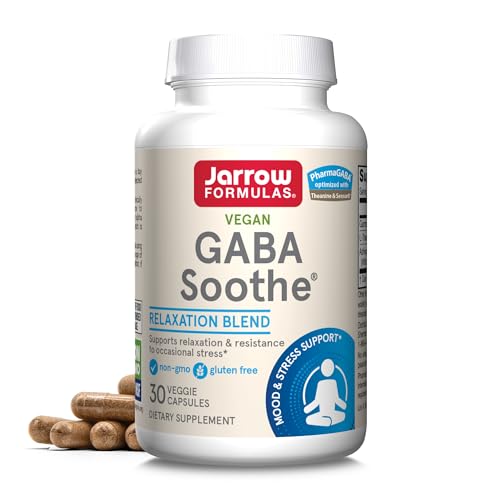 Jarrow GABA Soothe, for Relaxation & Occasional Stress, 30 Capsules - image 1