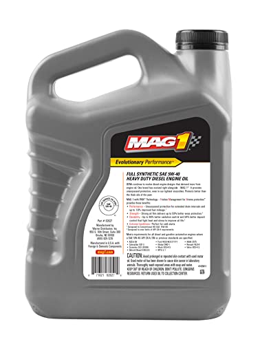 Mag 1 Aceite Sintético 5W-40 Diesel Pesado 1 Galón miniatura 2
