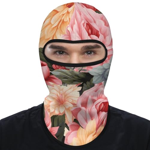 Balaclava para esquí, máscara facial completa con protección solar, estampado floral, refrescante para verano, bufanda para cuello y cabeza, ideal para ciclismo, hombres y mujeres miniatura 7