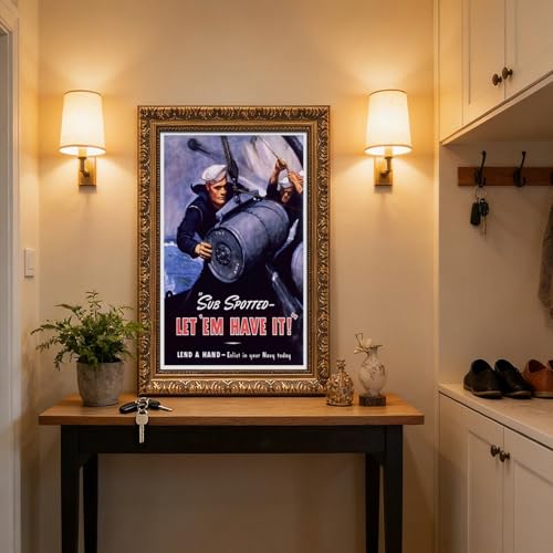 Poster Navy Seconde Guerre mondiale impression toile 50x75cm - 5