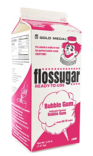 Image of Gold Medal 3208 Bubble Gum Flossugar, 3.25 lb Carton