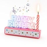 LED Musical Birthday Cake Candles - Flashing Lights & Happy Birthday Song with Blinking-Singing Fun | Reusable Party Decorations for All Ages