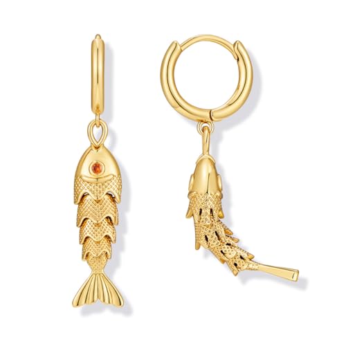 Boho Fish Shell Starfish Dangle Earrings For Women Statement Long Seashell Pearl Drop Earrings Summer Beach Jewelry