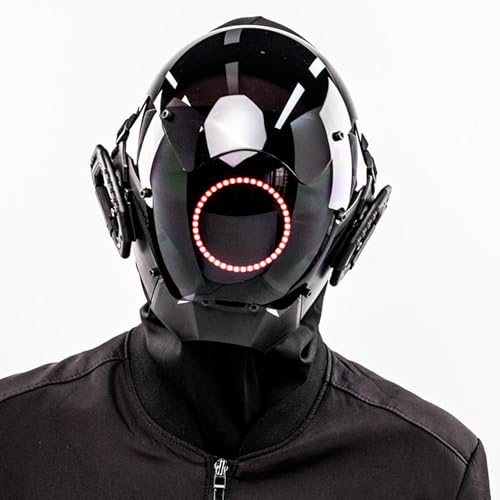 Masques punk LED pour adulte accessoire cosplay Halloween et soirées thématiques