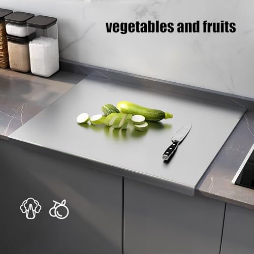 Extra Large Stainless Steel Cutting Board with Lip – 20" x 16" Metal Chopping Board for Kitchen Countertop, Non-Slip Steel Pastry Board for Meat, Vegetables, Dough & Baking, Easy to Clean by YCWSPEMR - Used condition - Image 7