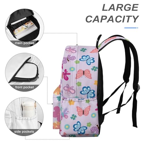 Butterfly Backpack 17 Inch Oxford Cloth Daily Commuter Backpack4