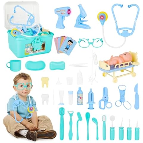 deAO 42pcs Doctor Playset for Kids Cover