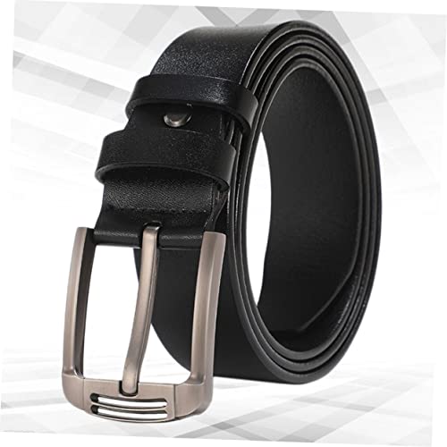 Men's Adjustable Leather Belt Pin Buckle 100% for Jeans and Shorts 110cm Length4
