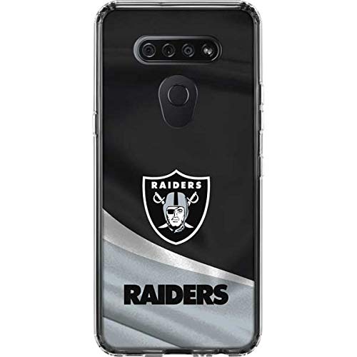 Skinit Clear Phone Case Compatible with LG K51/Q51 - Officially Licensed NFL Las Vegas Raiders Design