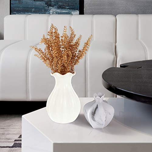 Amosfun 2 PeÃ§as de Flores Artificiais de Natal Brilhantes de Trigo Falso Picaretas Hastes de BuquÃª