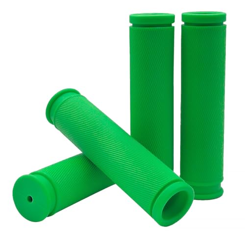 TIKBRO Bike Handlebar Grips 2 Pairs Comfortable Anti-Slip Rubber Mountain Bicycle Handle Grips for MTB BMX