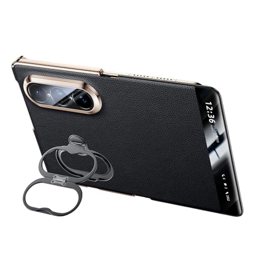 Housse cuir véritable Huawei Pura X Max avec coque rabattable