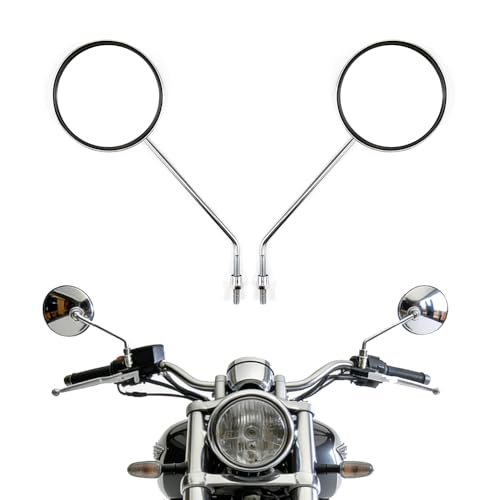 Rétroviseur moto universel 10mm chrome pour éliminer les vibrations sur CB