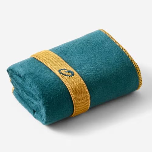 Image of Microfiber Quick Dry Microfibre Towel for Hand & Face Wash (Small, Dark Green) 39X55Cm, 250 TC