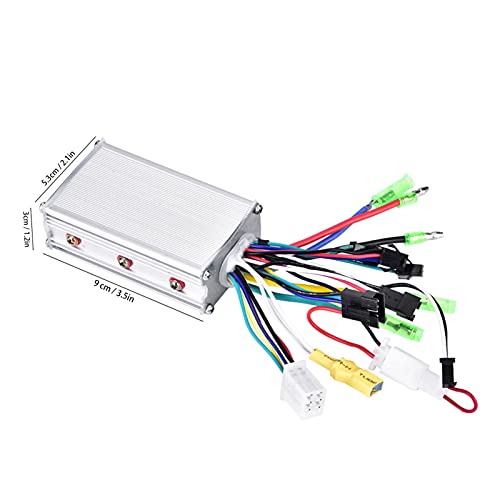 Keenso Controlador de Motor sin escobillas con Panel LCD, 36V/48V 350W Bicicleta eléctrica Controlador de Scooter de Bicicleta eléctrica de montaña Medidor LCD