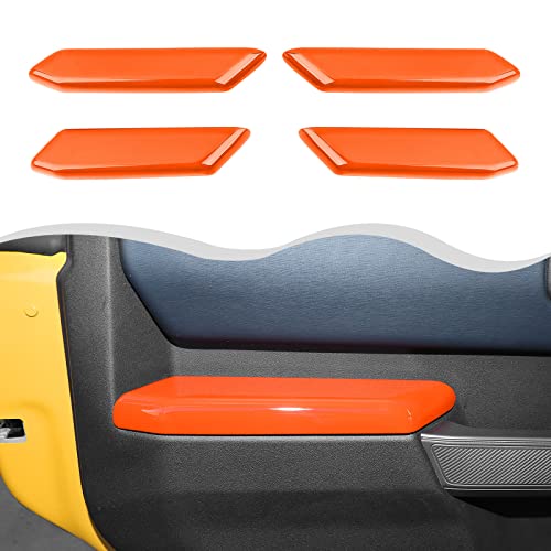 Hthe For Ford Bronco Car Door Panel Cover Interior Panel Cover Compatible With Ford Bronco 2021+ 4Doors(Abs,4Pcs/Set,Orange) #TOP1