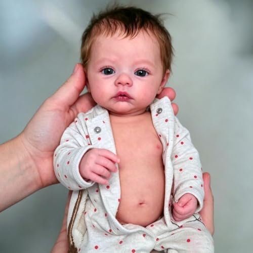 Anano Reborn Baby Dolls Full Body-18 in Realistic Baby Doll Newborn Boy, Lifelike Babys Doll, Real Life Babys Full Body Reborn Dolls New Born with Accessories