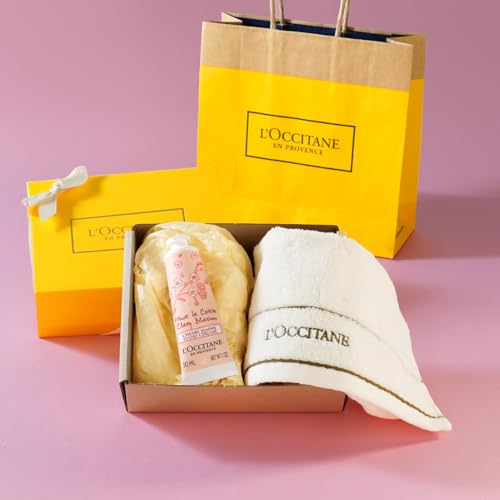 ロクシタン チェリーブロッサム ハンドクリーム タオル付き ラッピング済み ギフトセット