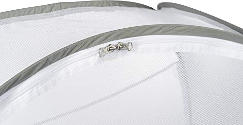 Green Frog Baby Safety Pop Up Crib Tent Infant - 100% Organic Cotton, See Through Mosquito Net and Nursery Canopy Netting Cover Keep Baby from Climbing Out - Toddler Crib Accessories