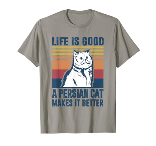 Regalos para gatos persas Hombres Mujeres Gato Mamá Papá Camiseta