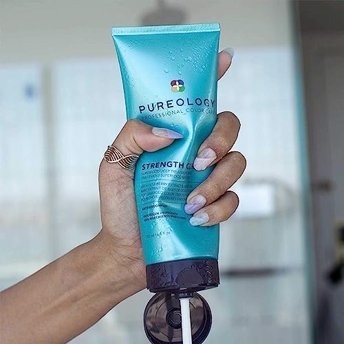 Pureology Strength Cure Superfood Treatment | For Damaged, Color-Treated Hair | Strengthening Leave-In Treatment | Silicone-Free | Vegan | Updated Packaging | 6.8 Fl. Oz. | #TOP4