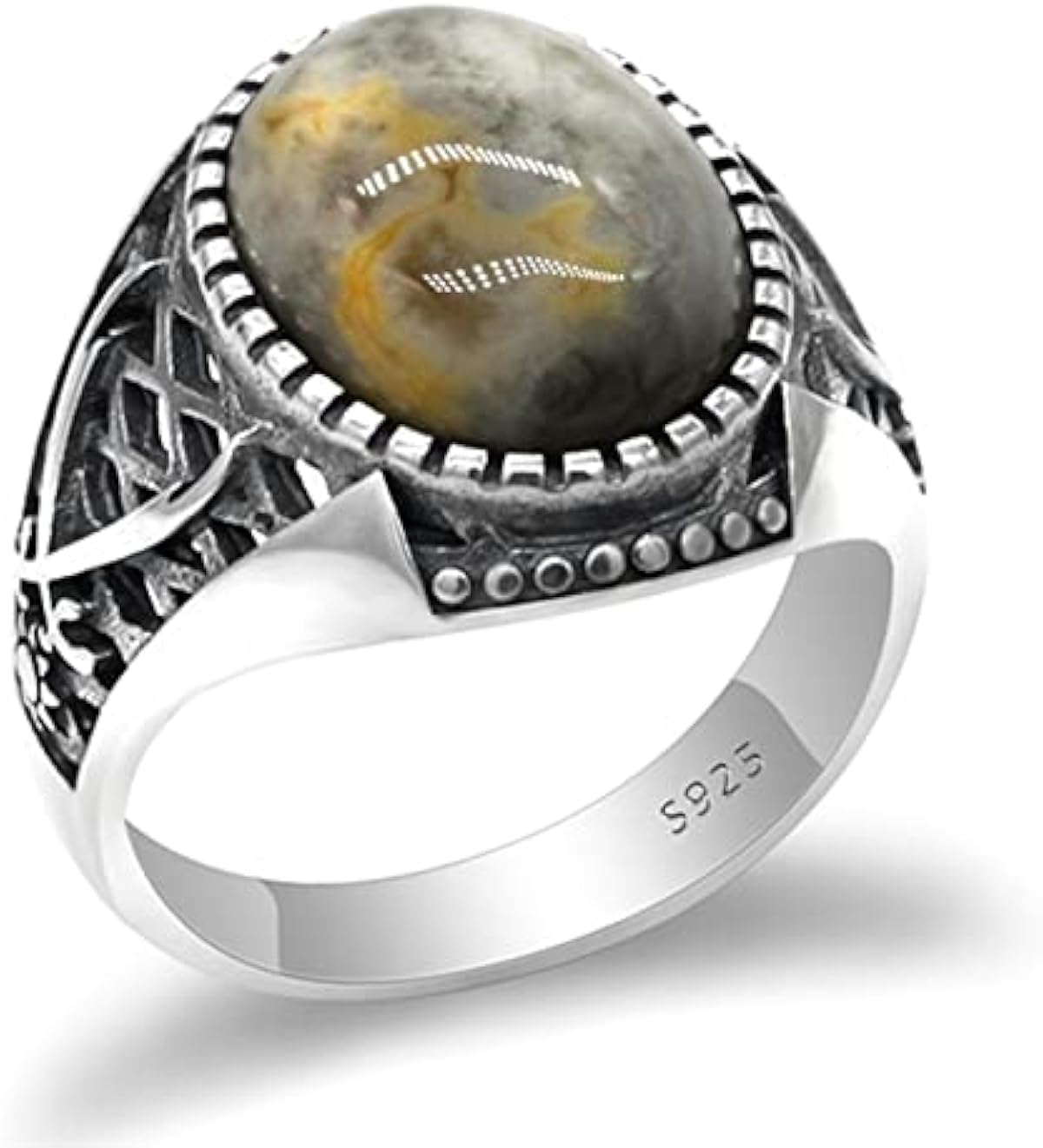 期間限定セール 925銀のメンズリング瑪瑙リングリングメンズトルコのジュエリーギフトカップルジュエリーアクセサリー結婚式の贈り物 トルコの指輪 Hubindam Ring Size 26 ジュエリー 安い直売 Littleshopp Com