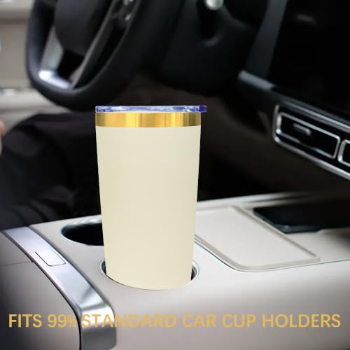 Image of 20 oz Insulated Tumbler Bulk Stainless Steel Tumbler,White,6 Pack
