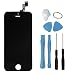LCD Touch Screen Digitizer Frame Assembly Full Set LCD Touch Screen Replacement for iPhone 5S - Black