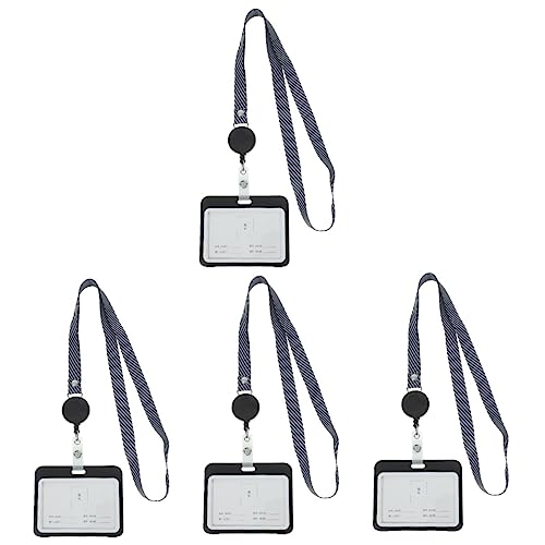 Porte-badge horizontal avec lanière lot de 8 livrets d'identification professionnels opaques