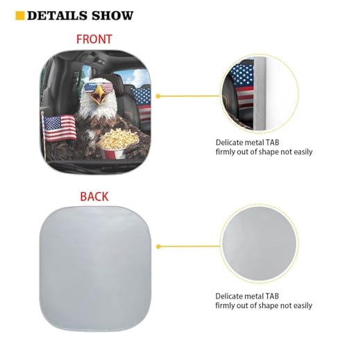 Image of Independence Day Eagles Car Sun Shade Windshield Foldable Removable Automotive Accessories Auto Interior Protector Reflect UV Sun and Heat and Protect Your Car