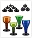 6Pcs Glass Beer Bottles Top Holder for Crafts,Wine Bottles Top Stems Base Stand Rubber(Black)