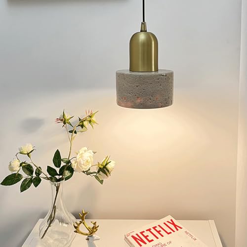 Lustre à tête unique de base E27 suspension industrielle en marbre - 5