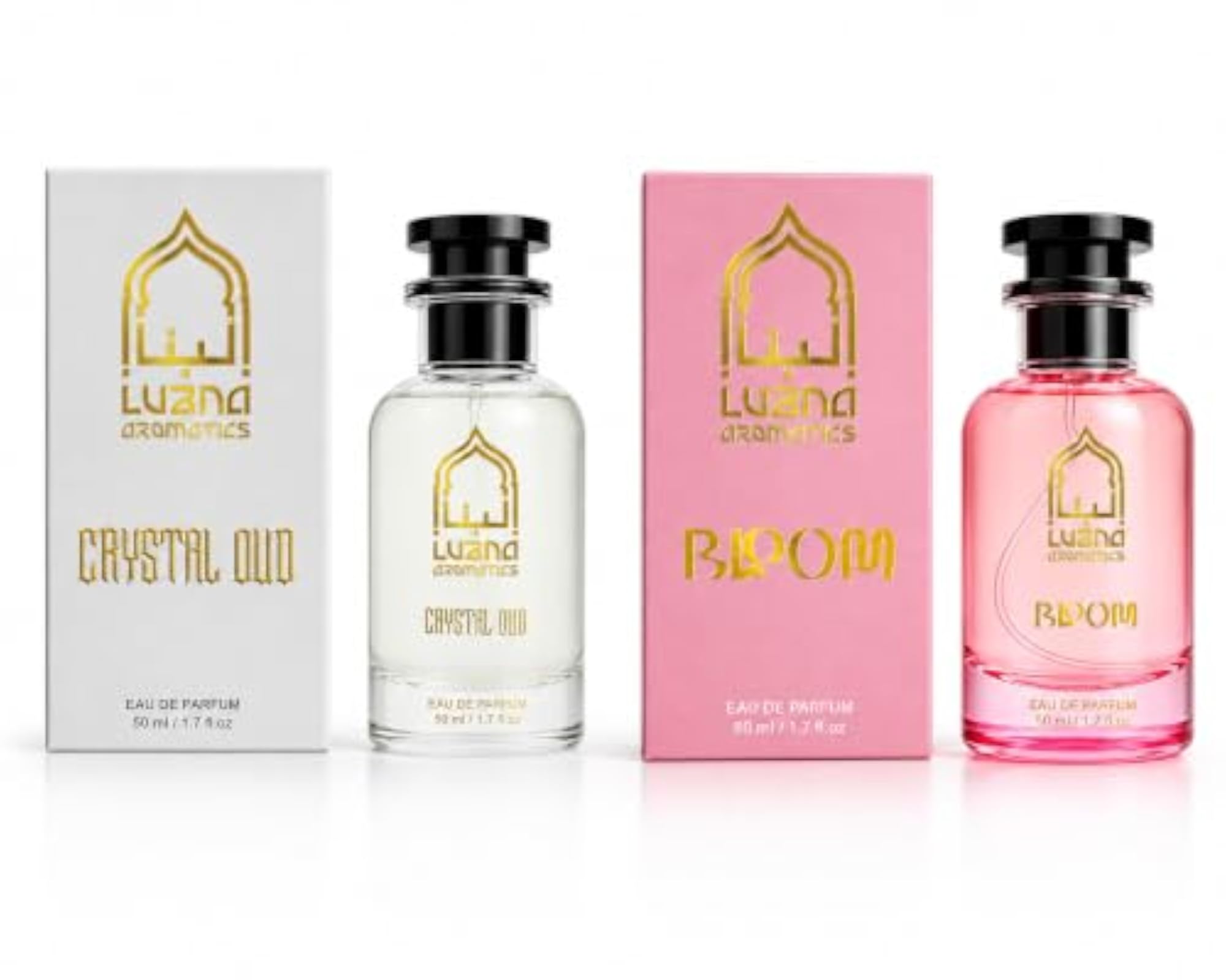 Crystal Oud & Bloom Luxury Perfume Gift Set, 2 x 50ML
