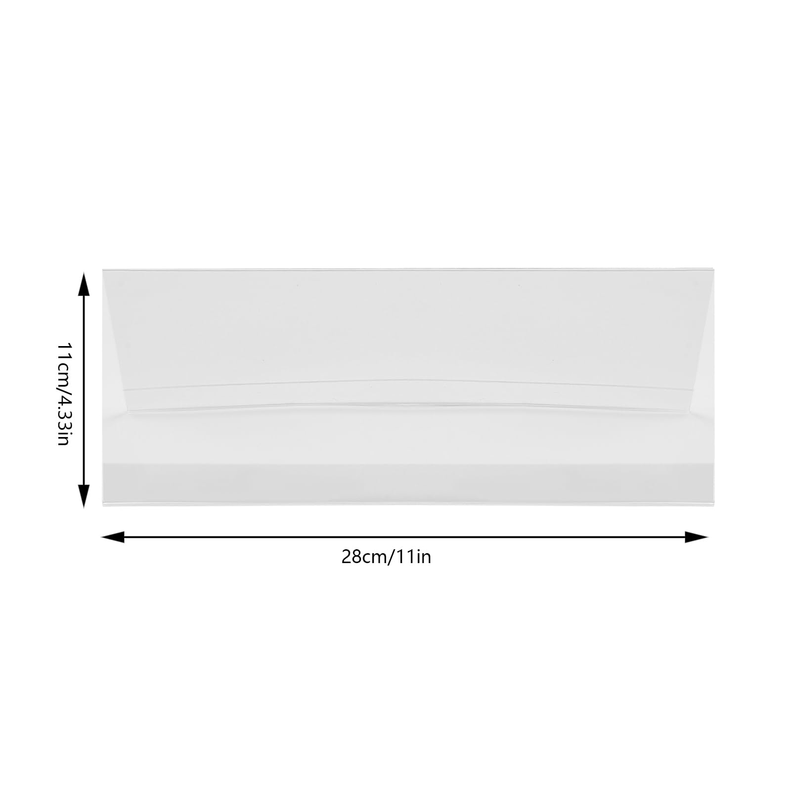 30/50 targhette da tavolo, 28 x 11 cm, in acrilico trasparente, per immagini, piccoli poster, cartellini dei prezzi, firme, carte d'identità (30)