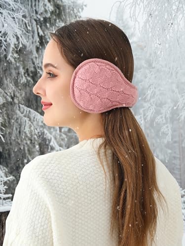 sy soul young Ear Muffs for Winter Women Warm Fuzzy Kint Earmuffs Foldable Cold Weather fur Ear Warmer Outdoor Unisex3