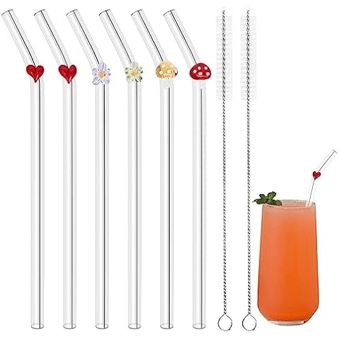 Musiwanna Shatter Resistant Glass Straws Set Cover