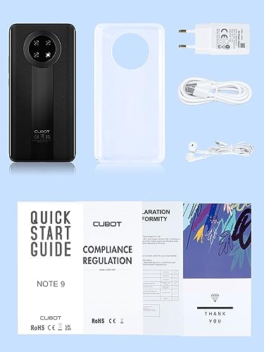 CUBOT Note 9 Smartphone 4G Daul SIM Android Teléfono Moviles 5,99'' HD Pantalla 16MP Triple Cámara 3 GB RAM 32 GB ROM Ampliable Triplo Ranura Teléfono/Face ID/GPS - Verde