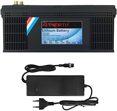 12v 200Ah LifePo4 Battery 12v Up to 7000 Deep Cycles with BMS Lithium Iron Phosphate Battery for Trolling Motor Solar Panel RV Boat Golf Cart Off Grid Applications Household Appliances Include Charger