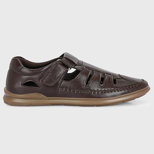 Image of Centrino Men's Fisherman Sandals | Stylish Closed-Toe Design | Soft Cushioned Footbed | Genuine-Look Upper | Comfortable for Daily & Outdoor Wear (9490)