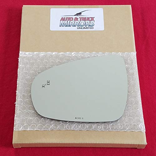 Mirror Glass Replacement + Adhesive Pads For 13-18 Lexus Es350, 13-20 Gs350, 14-20 Is350, 16-19 Rc300 Driver Side - Blind Spot Icon (2013 2014 2015 2016 2017 2018 2019 2020 13 14 15 16 17 18 19 20) #TOP2