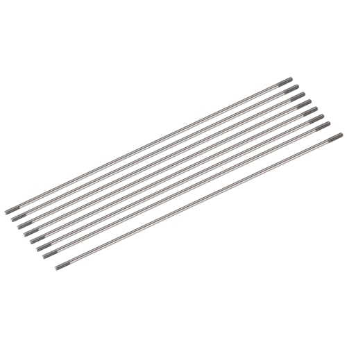 MECCANIXITY 8pcs Push Rod Connector Double End Threaded Rod 304 Stainless Steel for DIY RC Car,Boat,Car,Airplane,Helicopter Model&DIY Material,M3x300mm