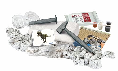 Clementoni Clementoni 59311 Galileo Discovery Kit d'excavation avec Squelette de Dinosaures Comprenant Marteau Burin et pâte à Modeler pour Enfants à partir de - vue 5