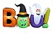 8 Foot Long Halloween Inflatable Witch Ghost BOO Decoration