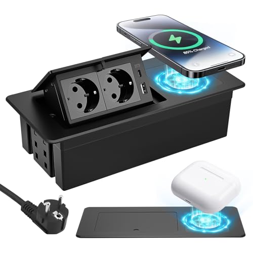 Enchufe empotrable oculto para mesa de conferencias: dile adiós al caos de cables de tus dispositivos