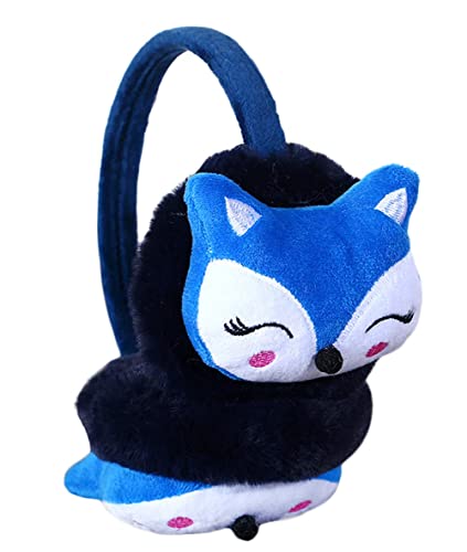 Kids Teens Furry Winter Earmuffs Cute Fox Plush Faux Fur Warm Earmuffs Girls Boys Thermal Ear Warmers Earflaps Cold Weather Ears Protector Children Warm Ear Covers Xmas Winter Birthday Gift #TOP25
